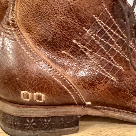 🤎 Gorgeous Bed Stu Brown Leather Ankle Boots - Picture 11 of 13